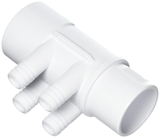 Waterway Plastics 806105121257 2" S X 2" Spg X (4) 3/4" Barbs Manifold