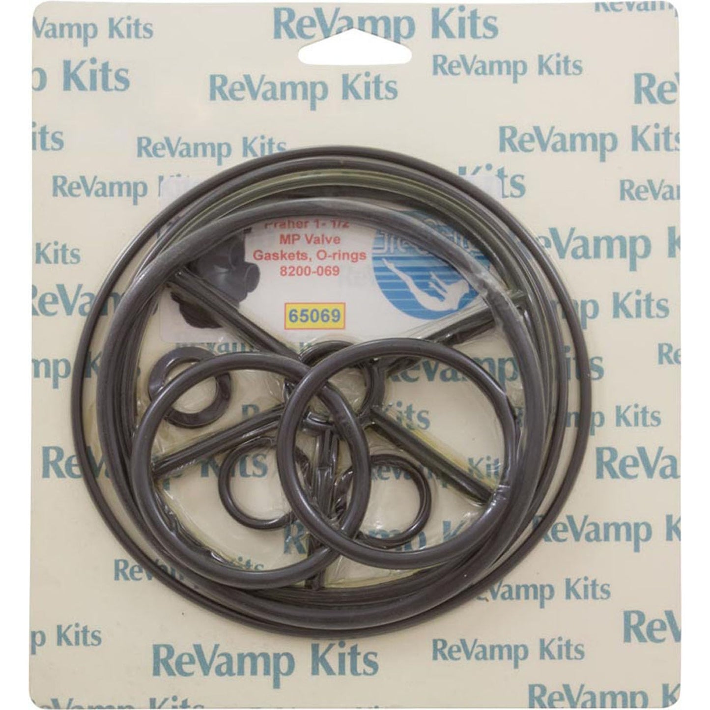 Pooltek 65069 Pent/Praher 1-1/2" Multiport Valve Rebuild Kit 69
