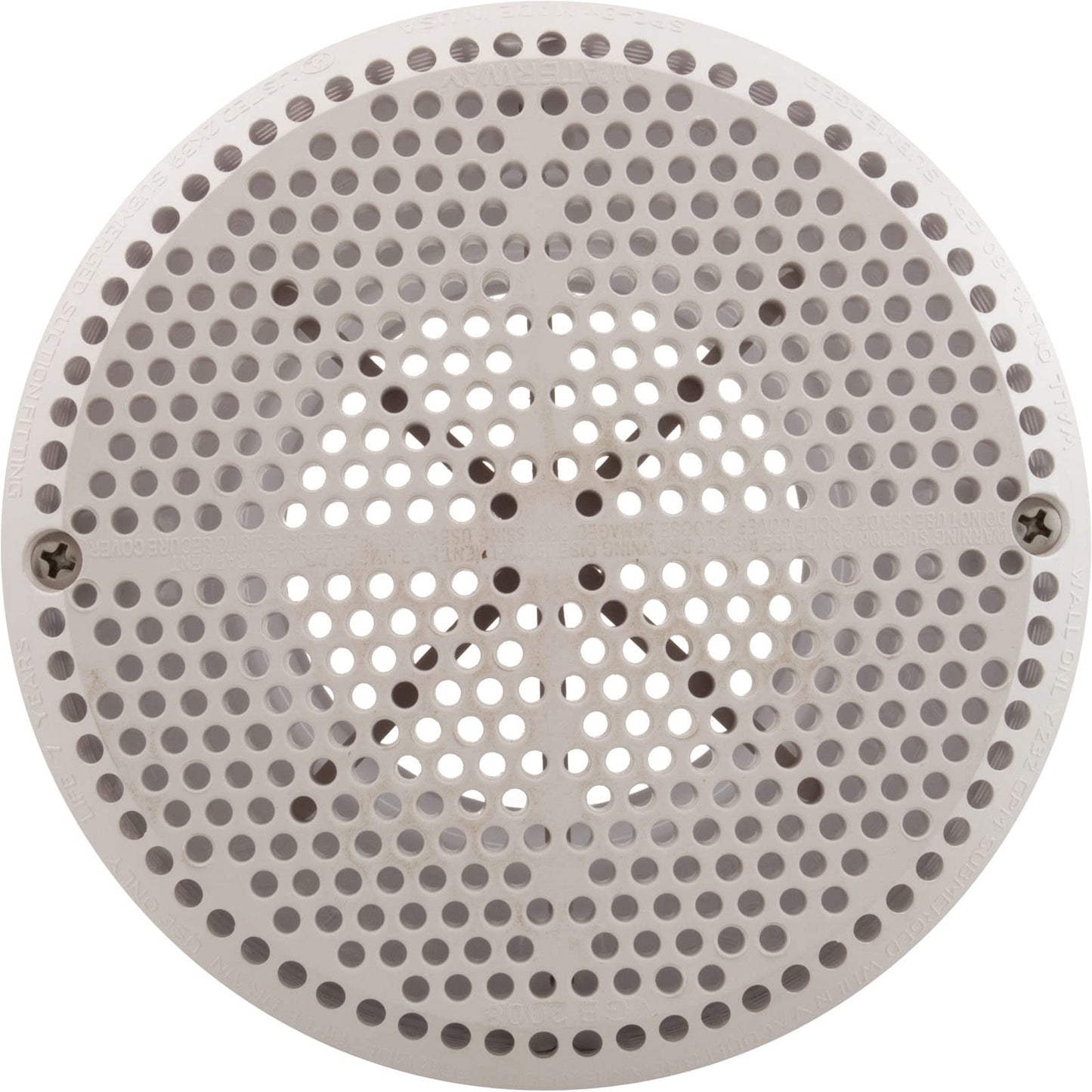 Waterway Plastics 806105367877 Straight 2 1/2" 180GPM White 640-3580V Super Hi-Flo Suction Assembly