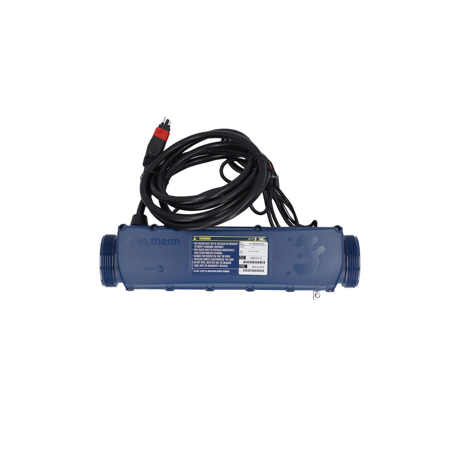 Gecko Heater Assembly 4.0kW, 230V w/ 8' Cables