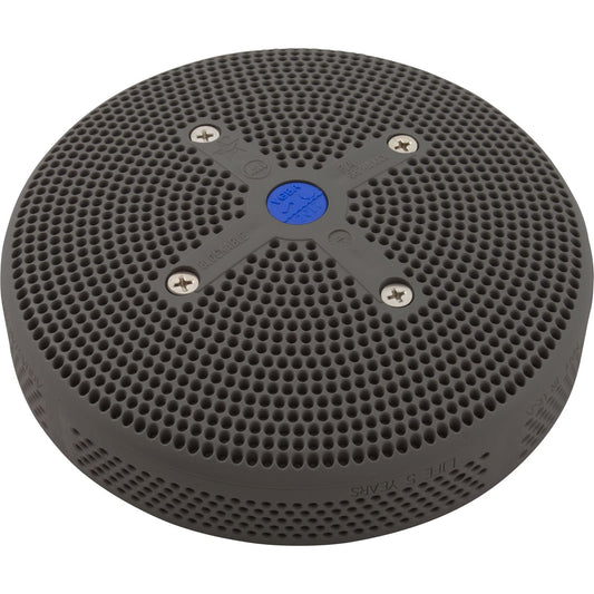 6" Suction Outlet Cover, W/Stainless Screws(4)Hydroair Rplcmt, Dkgray 6HPHA105