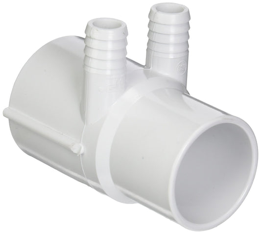Waterway Plastics 806105121240 2" S X 2" Spigot X (2) 3/4" RB Spa Manifold