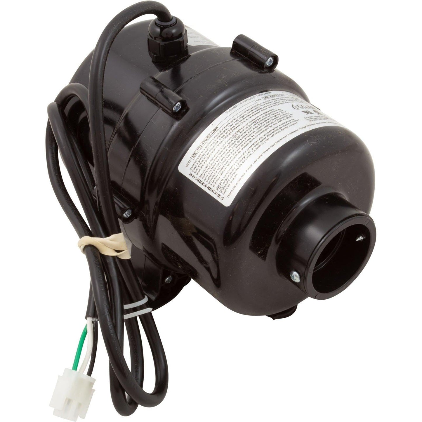 CG Air Systems Blower, CG Air Millenium Eco, 115v, 7.0A, 3ft AMP Cord ME-750-120/60