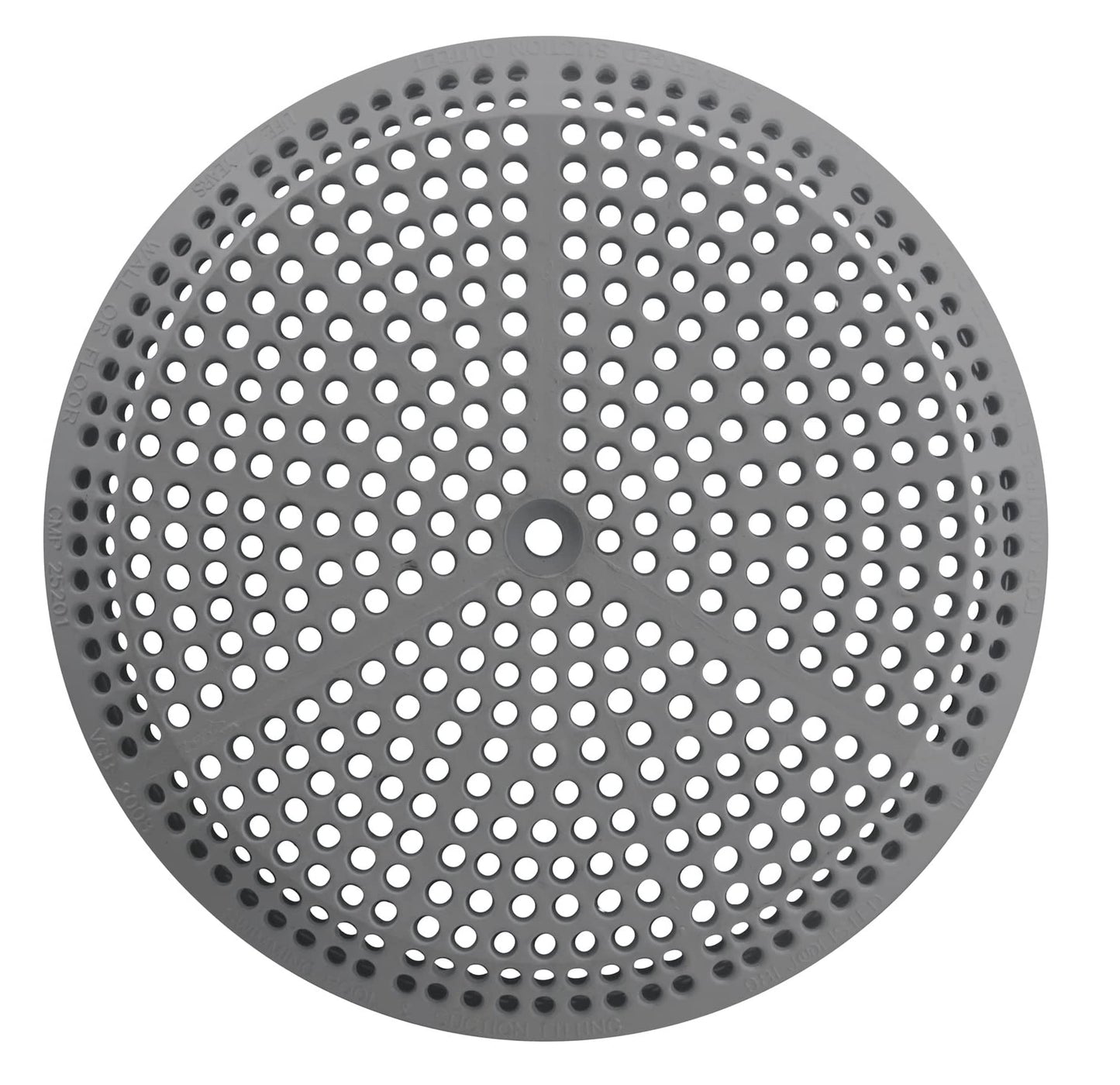 Custom 25201-037-000 Spa Suction Cover, 170 GPM, 4-7/8"fd- Graphite Gray