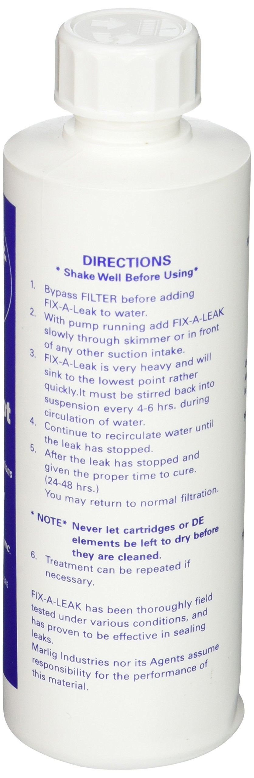 Marlig Fix-A-Leak Pool and Spa Leak Sealer - 8 oz