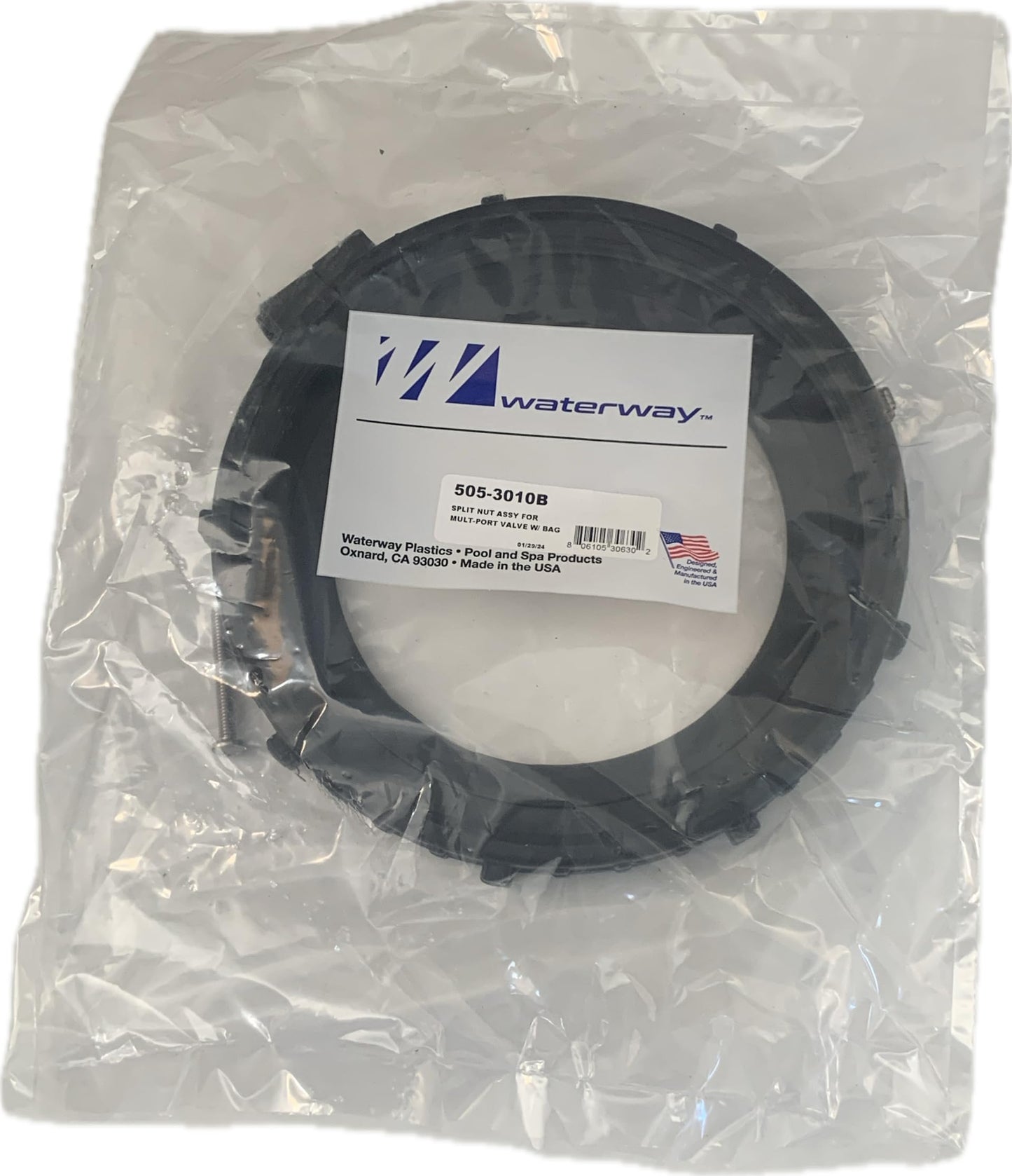 Waterway Plastics 505-3010B Swimming Pool Filter Split Nut for WVS003 Valve Same as 505-3010