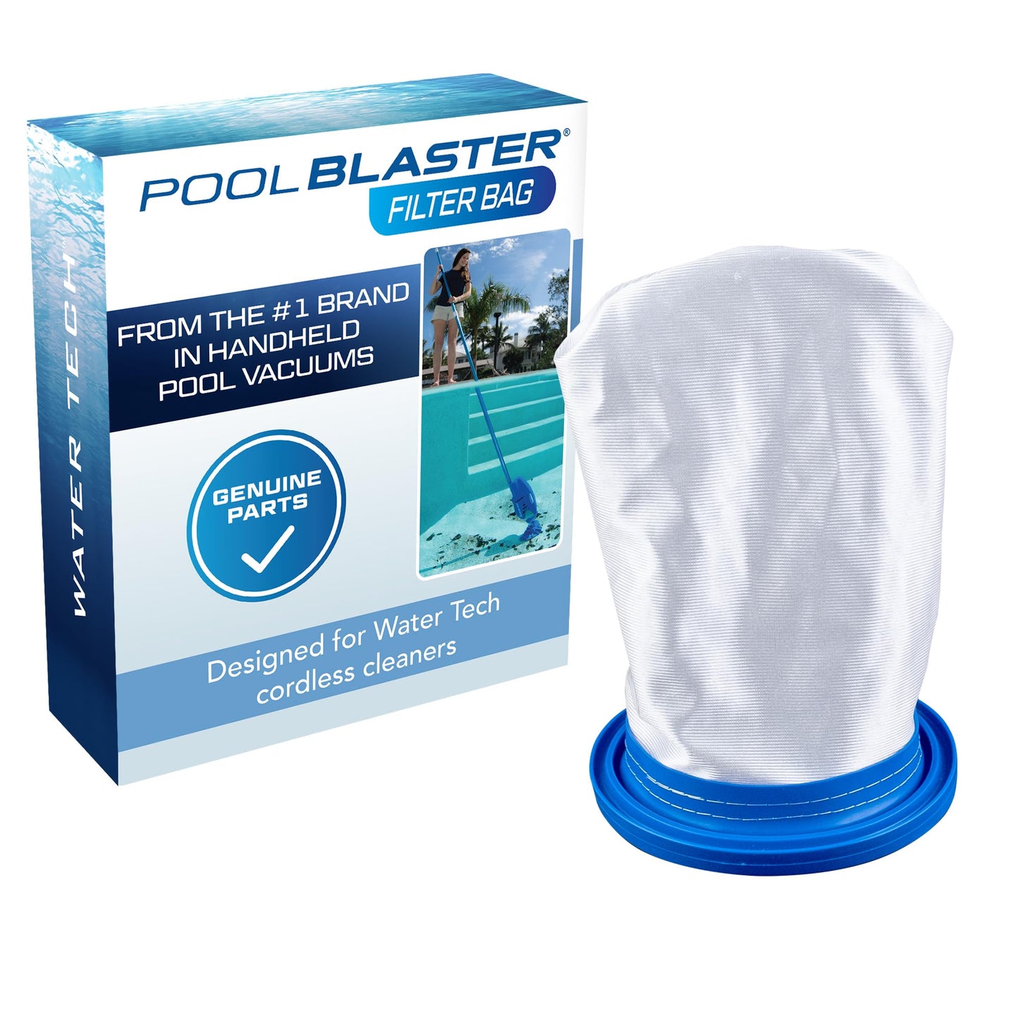 POOL BLASTER Genuine Replacement Sand & Silt Filter Bag for Catfish Ultra, iVac 250, iVAC C2, Max, and Volt FX-4 Pool Vacuums by Water Tech