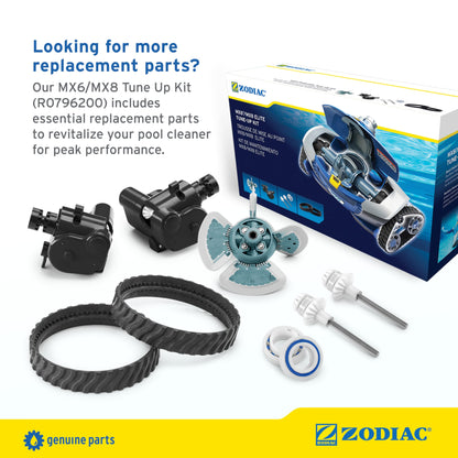 Zodiac Genuine Parts Cyclonic Srubbing Brushes R0714400, 4-Pack, Replace Dirty or Worn Brushes for Zodiac MX6, MX6 Elite, MX8, and MX8 Elite, Also Polaris MAXX, Atlas, and Atlas XT