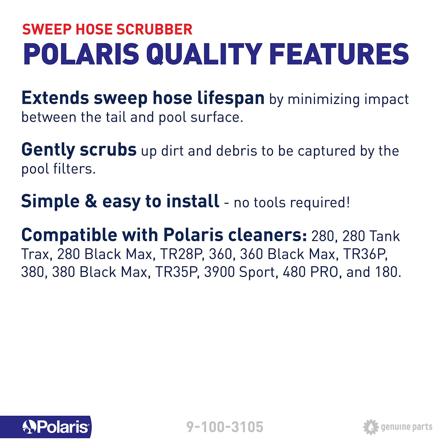 Polaris Sweep Hose Scrubber
