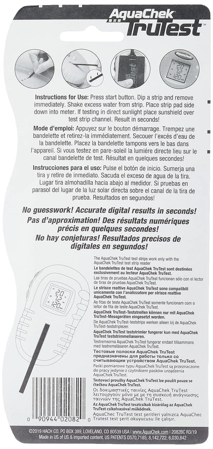 AquaChek TruTest Refill Test Strips - Digital Test Strip Reader Refill Strips - for Pool and Spa Water Testing - for Free Bromine, Free Chlorine, pH, and Total Alkalinity - 50 Strips