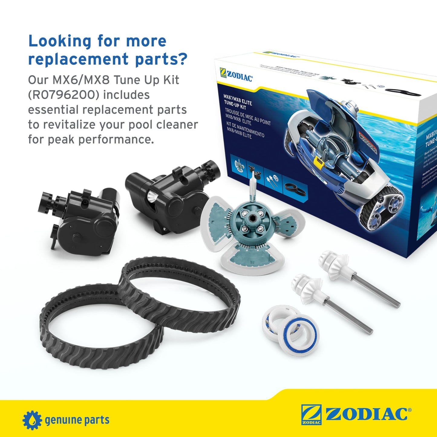 Zodiac Genuine Parts MX8 Engine Assembly Replacement Kit, R0524900