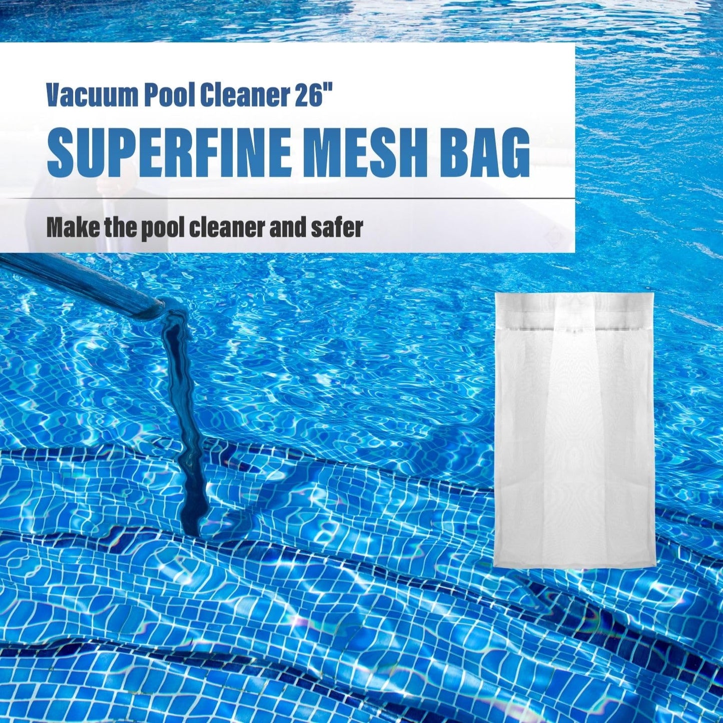 019-D-2100 Superfine Mesh Debris Bag Replacement for Power-Vac PV2100 PV2200 PV2500 PV3000