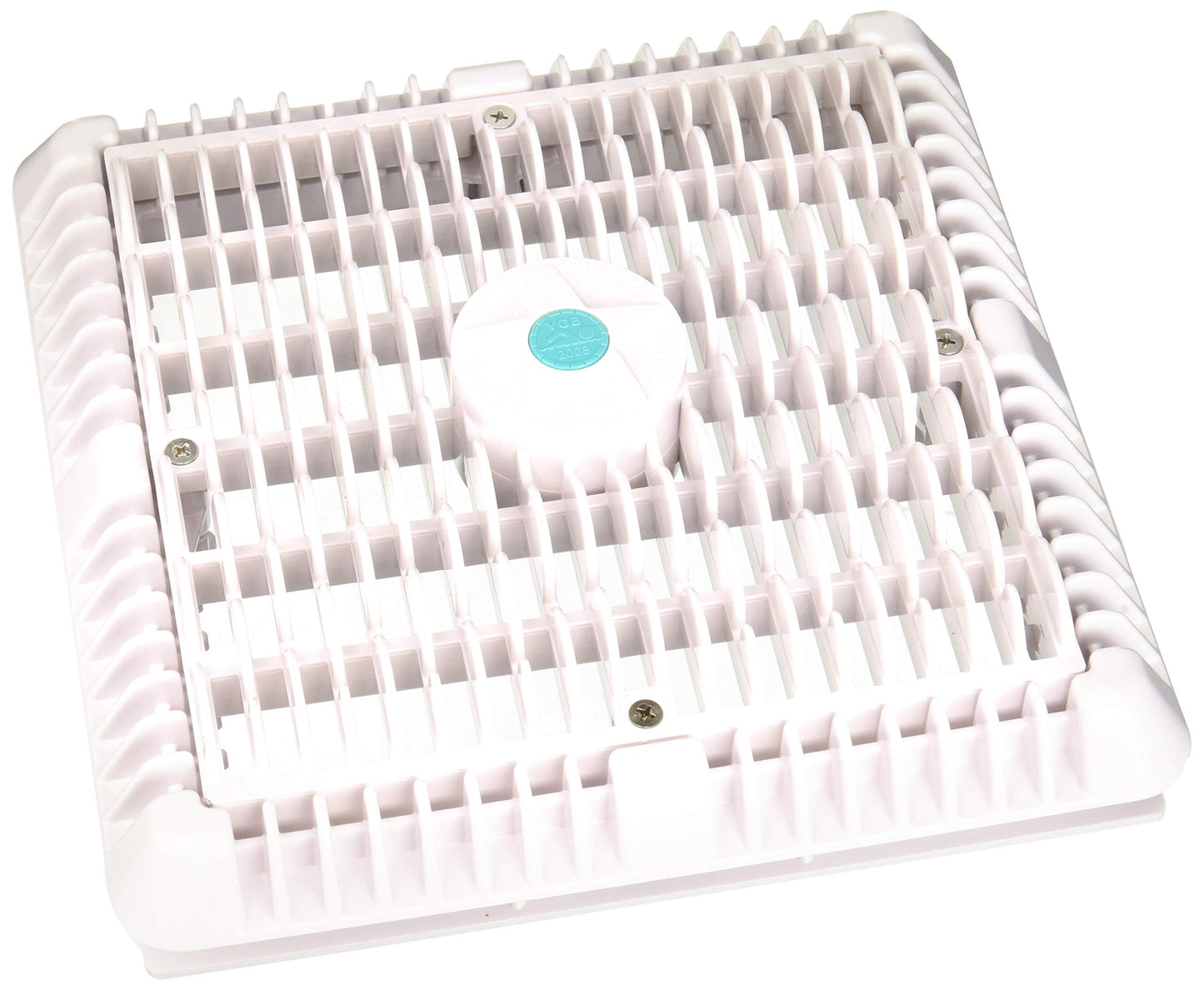 AquaStar WAV9WR101 9X9 White SQ Wave Suction Outlet Cover and Ring