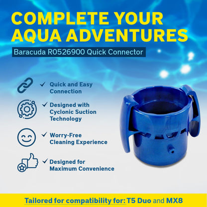 Zodiac Genuine Parts Quick Connector Replacement Kit, Blue, R0526900