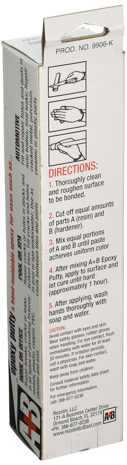A+B Epoxy 9906K Gray A+B Rezolin Epoxy Kit, 14 oz. Container Size, Box Container Type, ?ne ???k