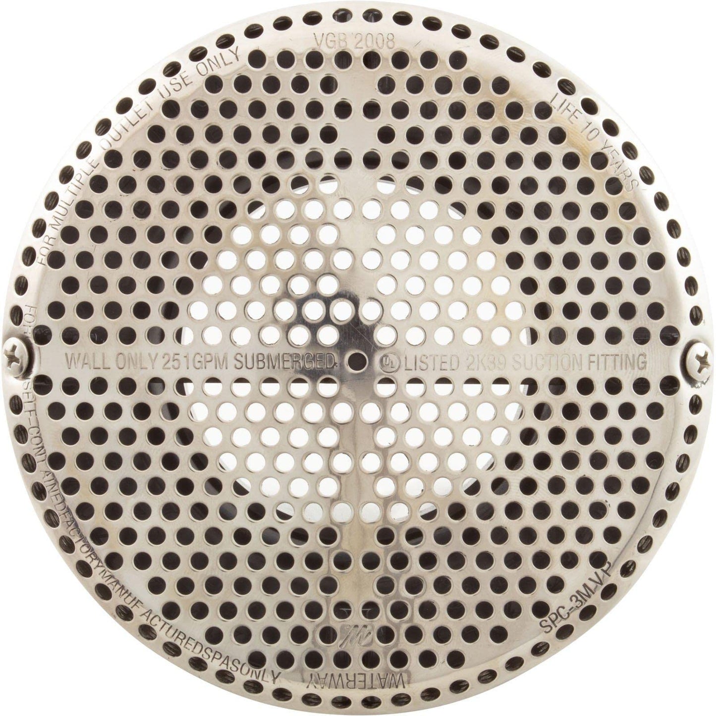 Waterway Plastics Suction Super HI-FLO 2.5 S SS 640-3580S V