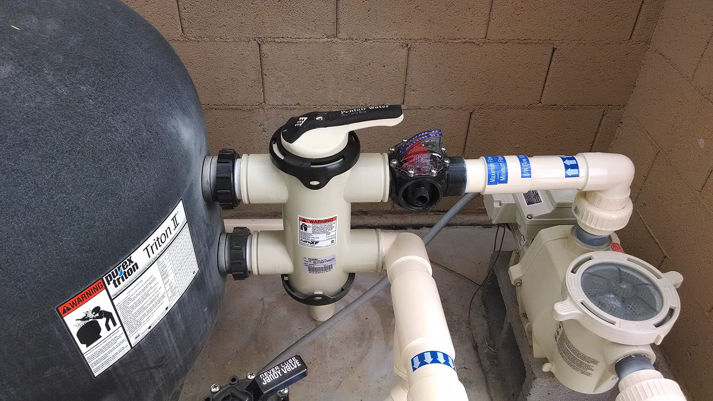 FlowVis FV-2 Flow Meter with Check Valve and Velocity Scale for 2" Schedule 40 Pipe. Scale in GPM.