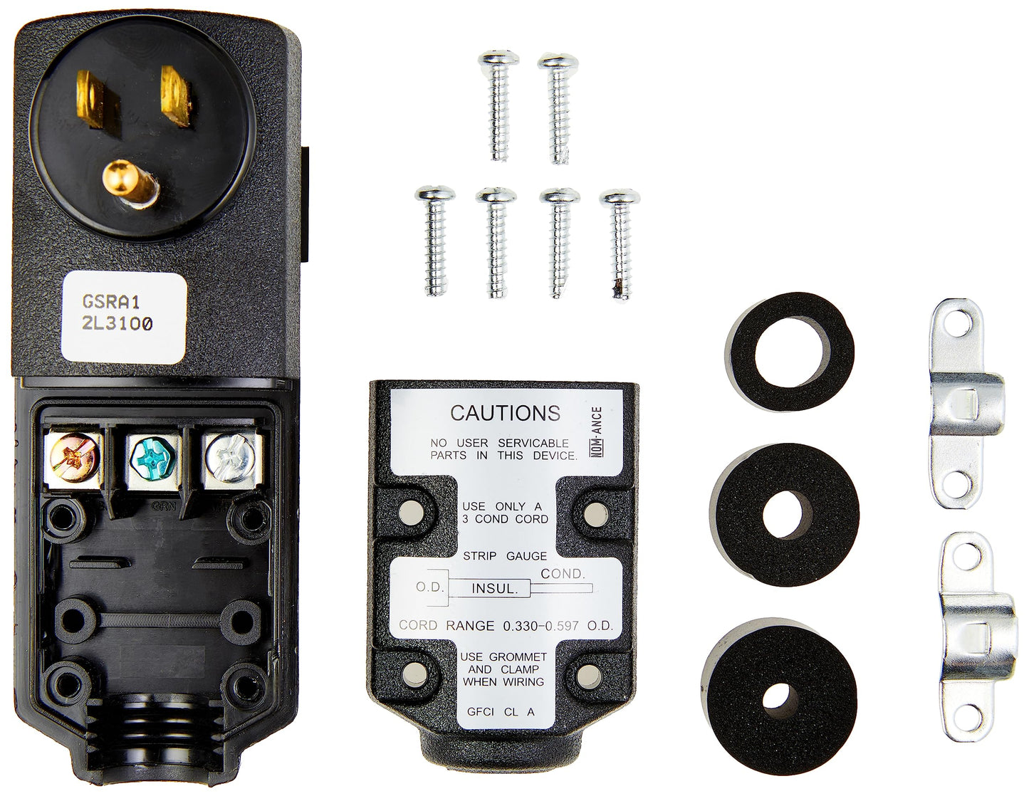 Leviton GSRA1 Port SELFTST GFI RT ANG AUTO 15A